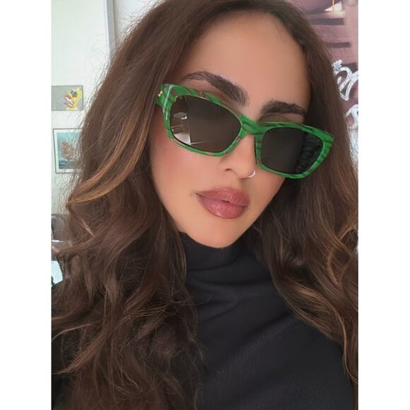NEW Bottega Veneta BV1143S Unisex Green Sunglasses